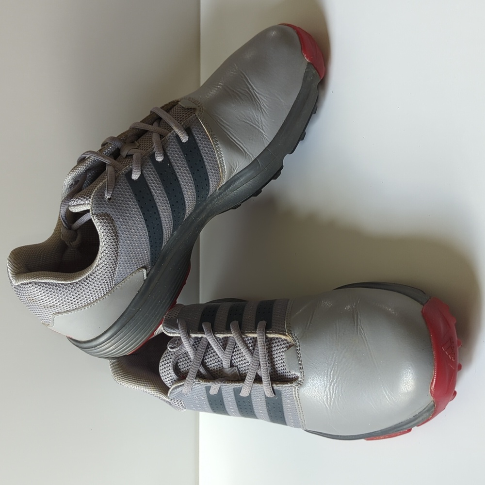 Men's Adidas 360 Traxion Golf Shoes Gray 12